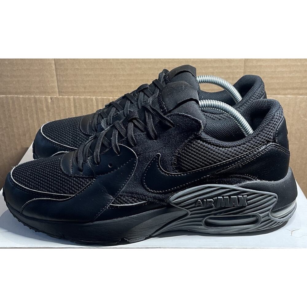 Nike Air Max Black Gray Excee Lifestyle Shoes Mens Size 10 Fast Ship - Picture 4 of 10
